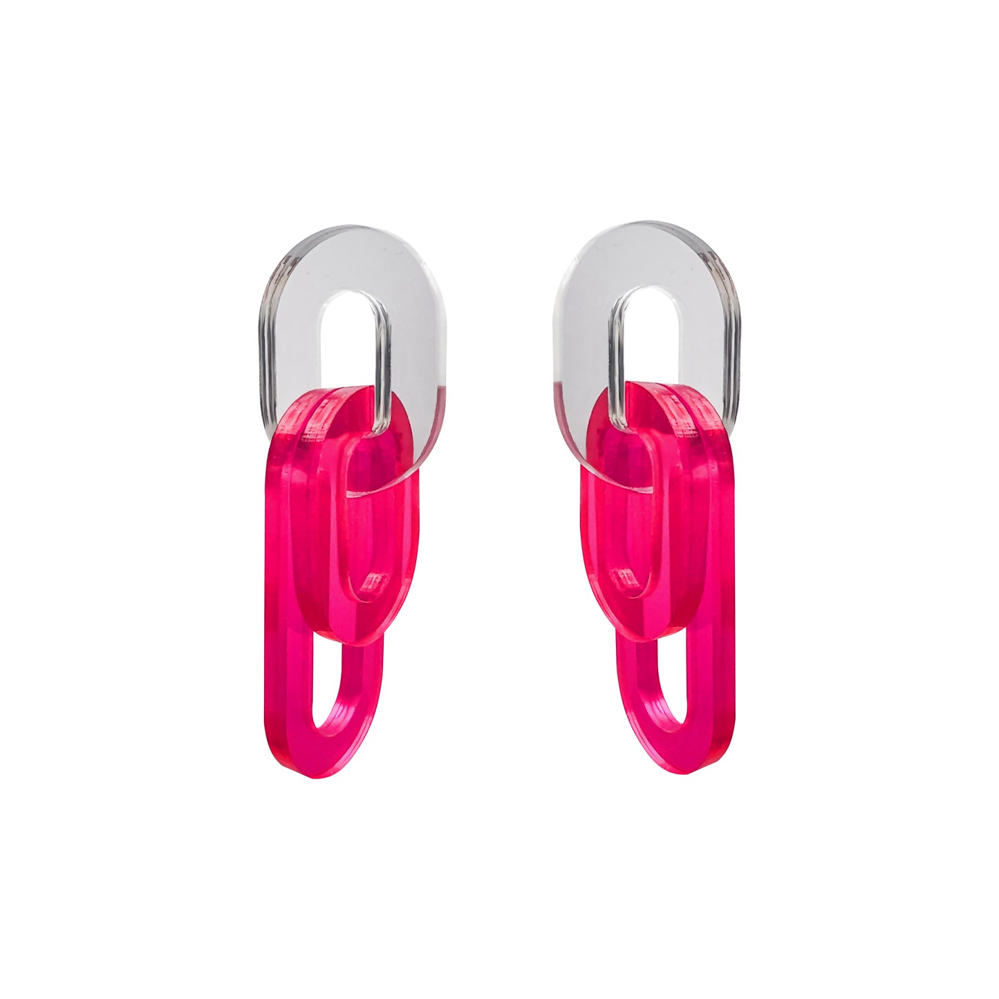 ELLIPSE Argent-fushia