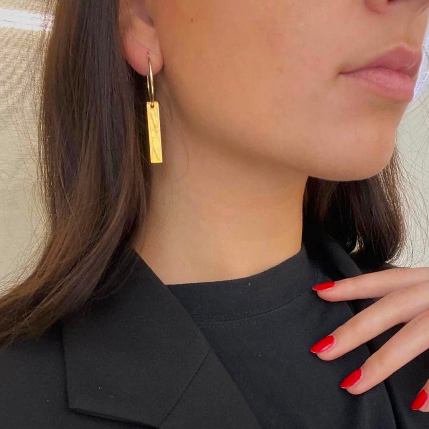 TIKA BASE 2.5  (PAIRE DE CRÉOLES ET LEUR MINIS BARETTES)