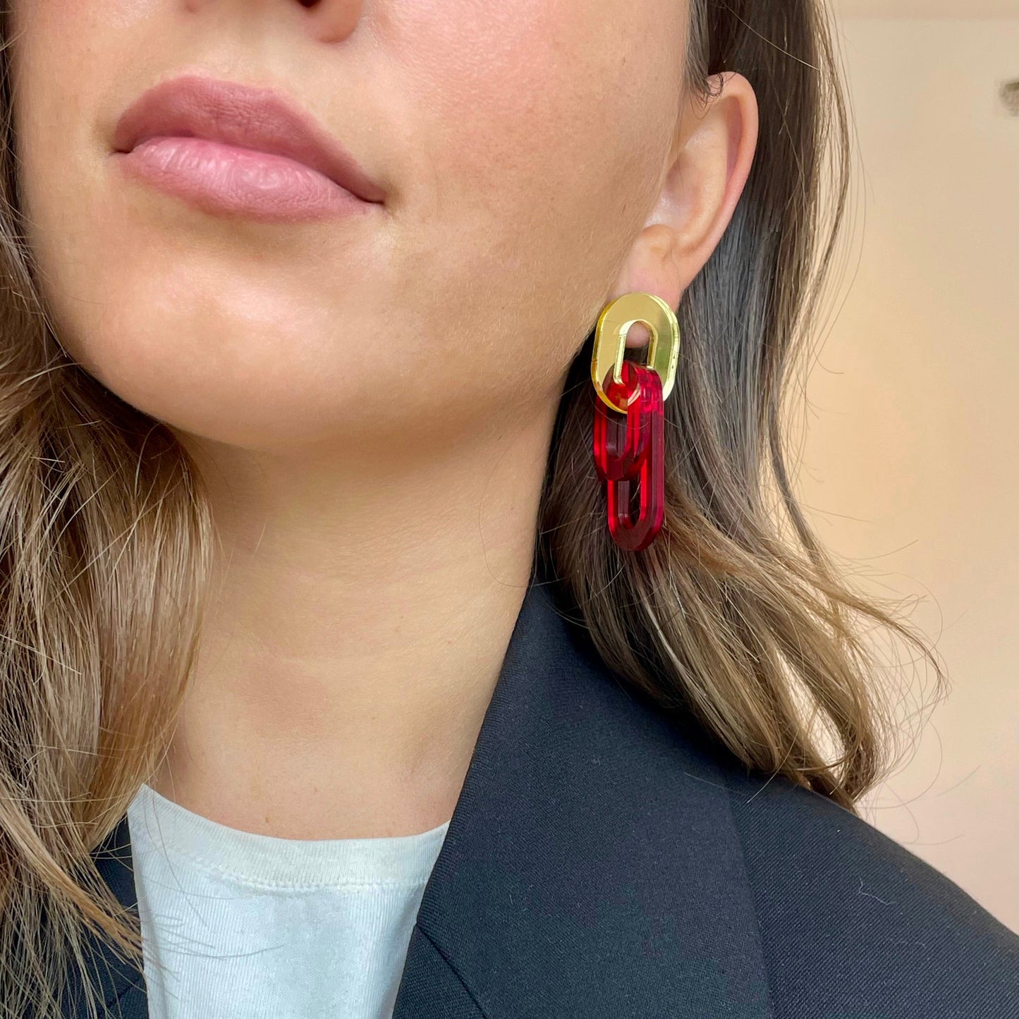 ELLIPSE Or-rouge rubis