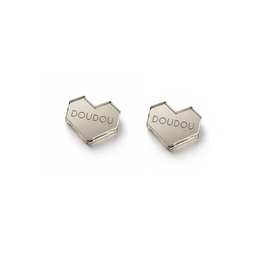 DOUDOU COEUR ARGENT