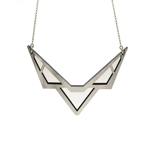 COLLIER FLOW ARGENT